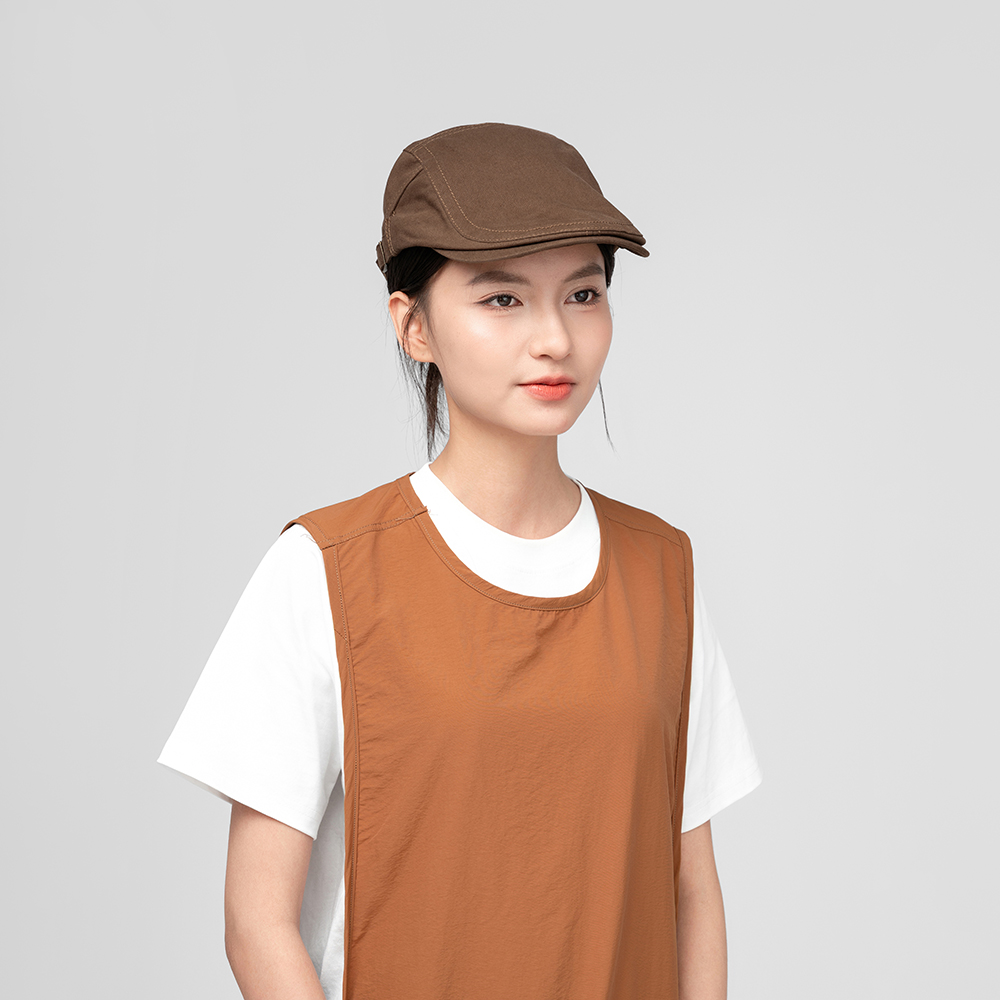 Đồng phục mũ Beret Textlite Freesize màu Nâu