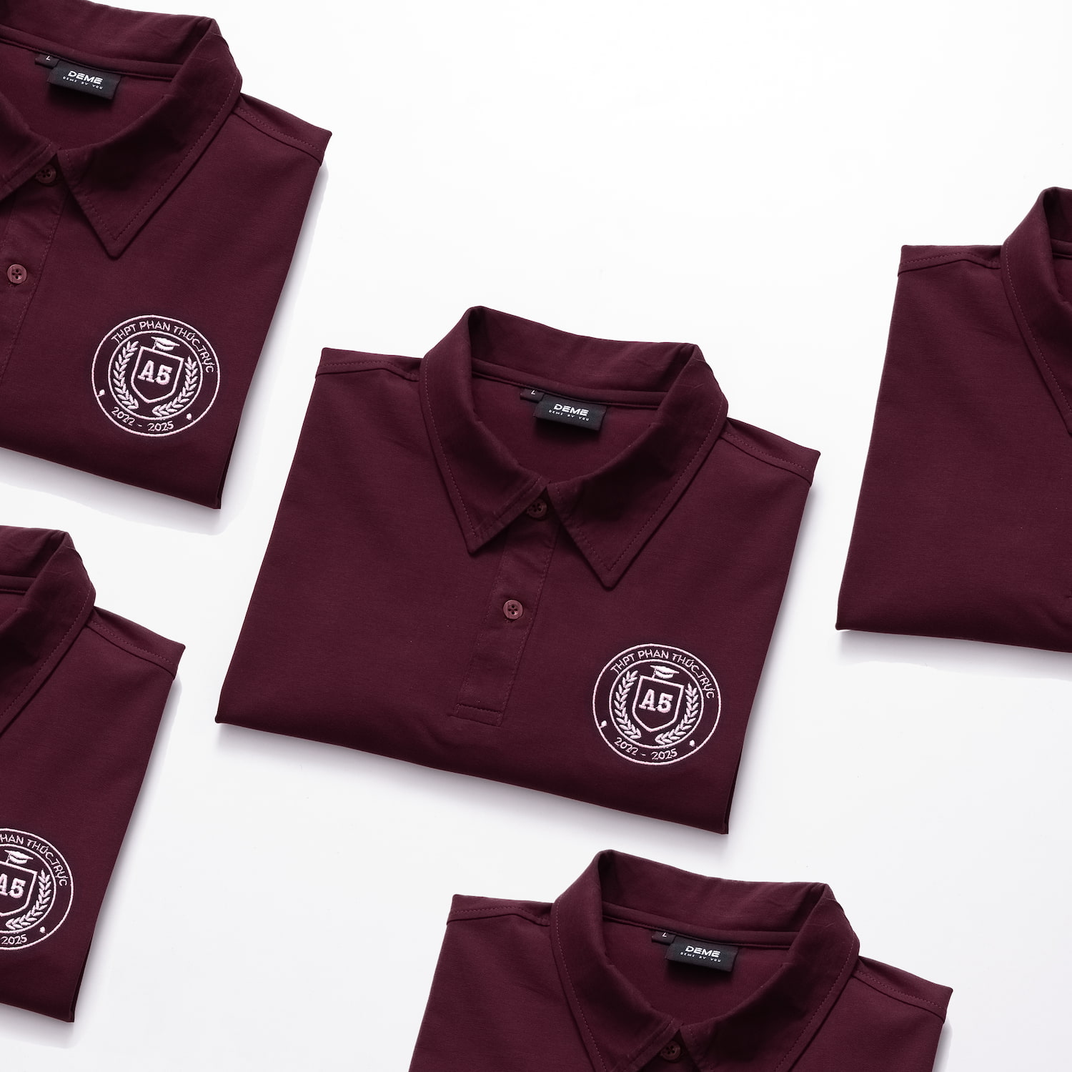 Đồng phục lớp Áo polo classic De-nova màu Tím nho