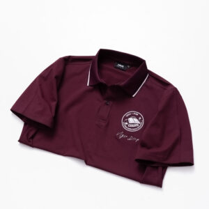 Đồng phục lớp Áo polo De-nova màu Tím nho cổ viền trắng