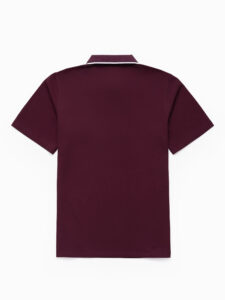 Đồng phục lớp Áo polo De-nova màu Tím nho cổ viền trắng