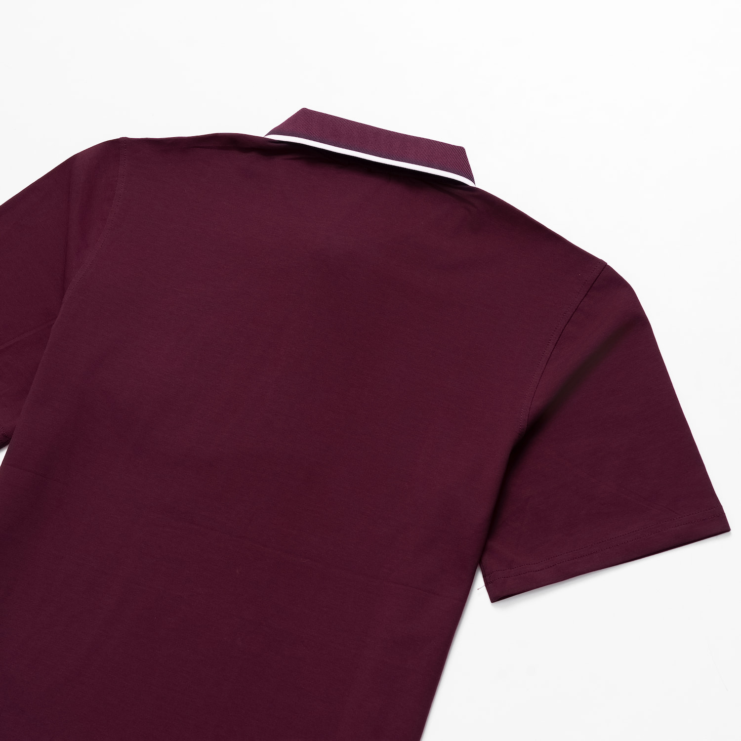 Đồng phục lớp Áo polo De-nova màu Tím nho cổ viền trắng