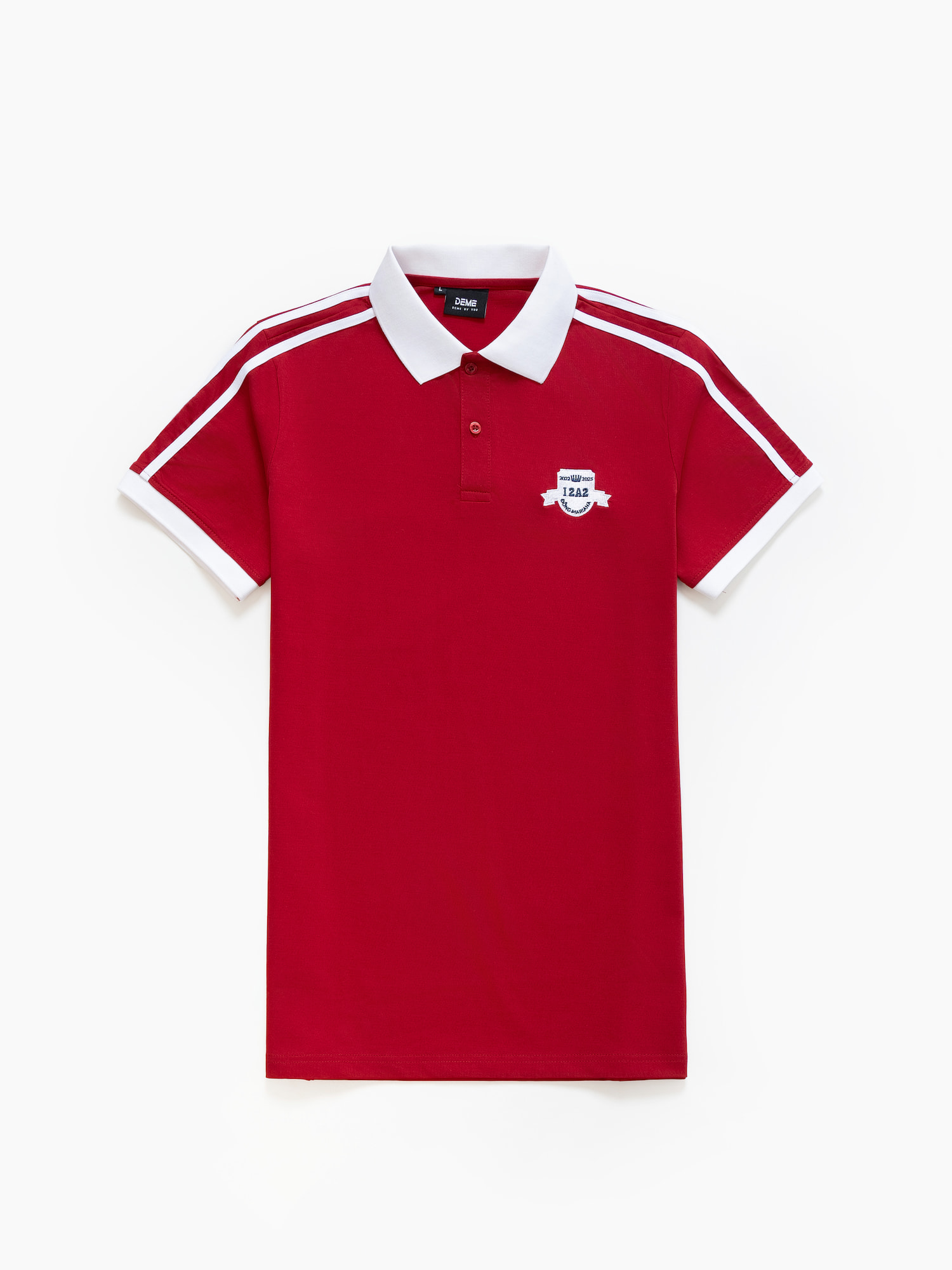 Đồng phục lớp Áo polo De-nova màu Đỏ đô phối trắng