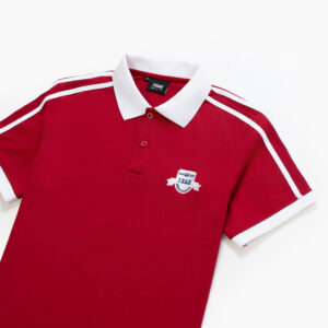 Đồng phục lớp Áo polo De-nova màu Đỏ đô phối trắng