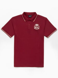 Đồng phục lớp Áo polo De-nova màu Đỏ đô phối viền trắng