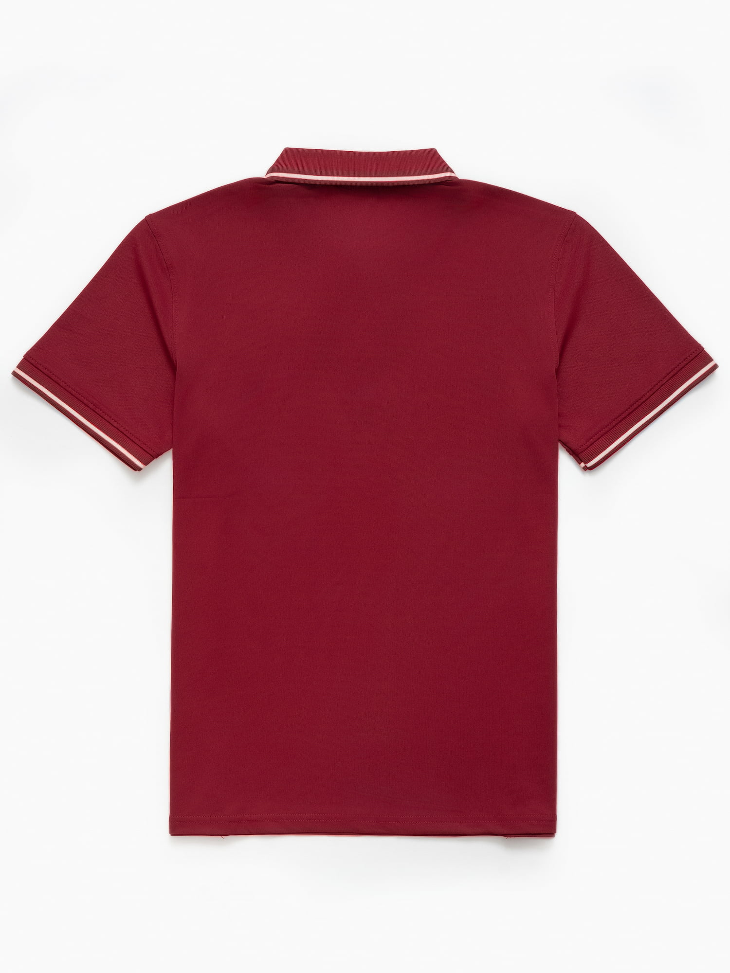 Đồng phục lớp Áo polo De-nova màu Đỏ đô phối viền trắng