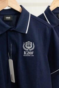 Đồng phục lớp Áo polo De-nova màu Xanh đen phối viền trắng
