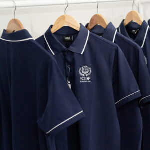 Đồng phục lớp Áo polo De-nova màu Xanh đen phối viền trắng