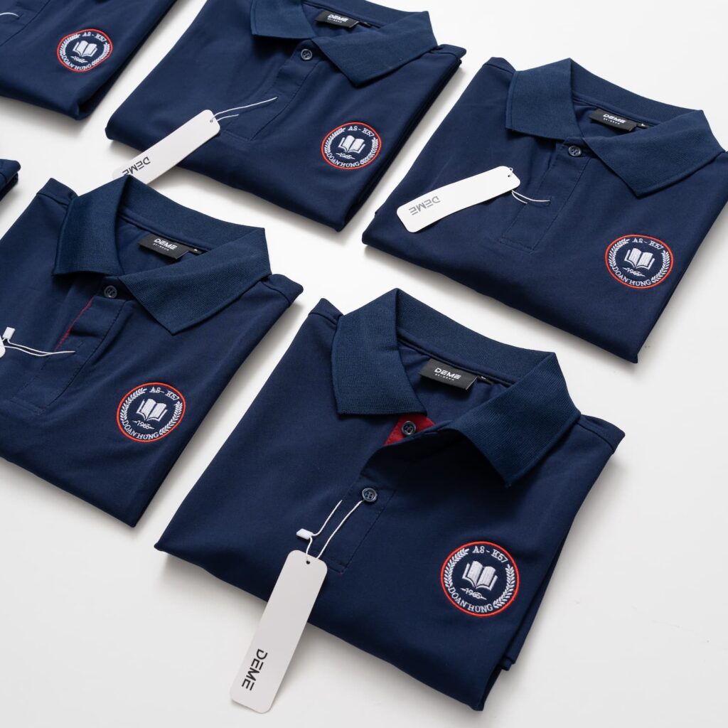 Đồng phục lớp Áo polo classic De-Nova màu Xanh đen