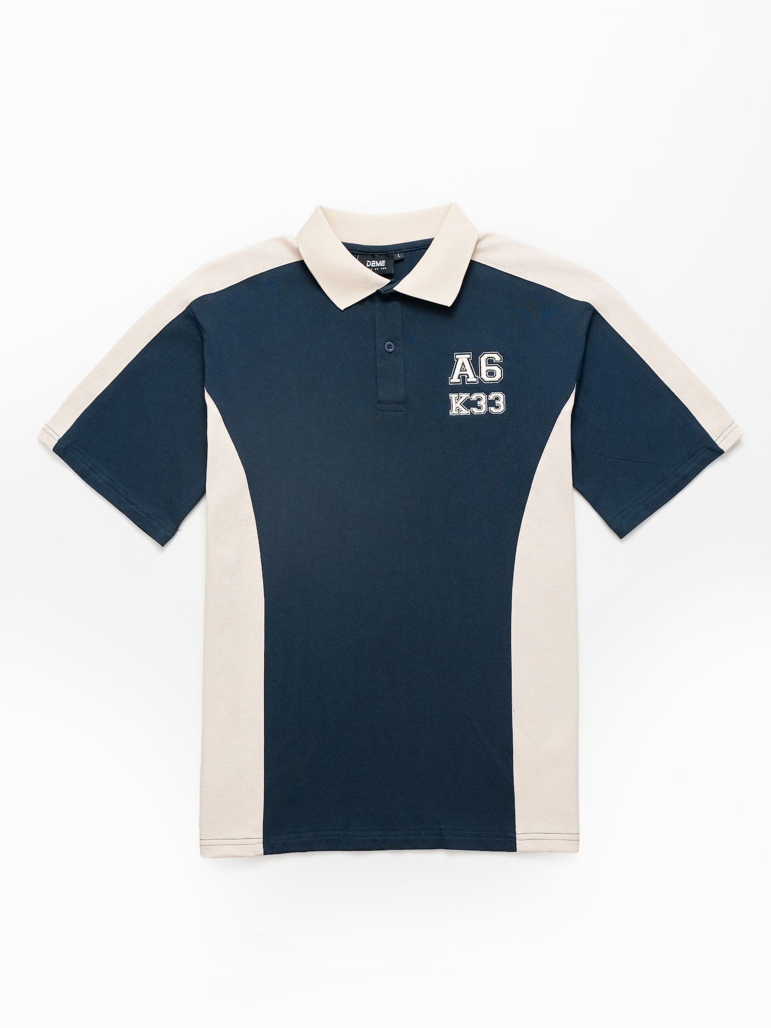 Đồng phục lớp Áo polo De-nova màu Xanh than phối be