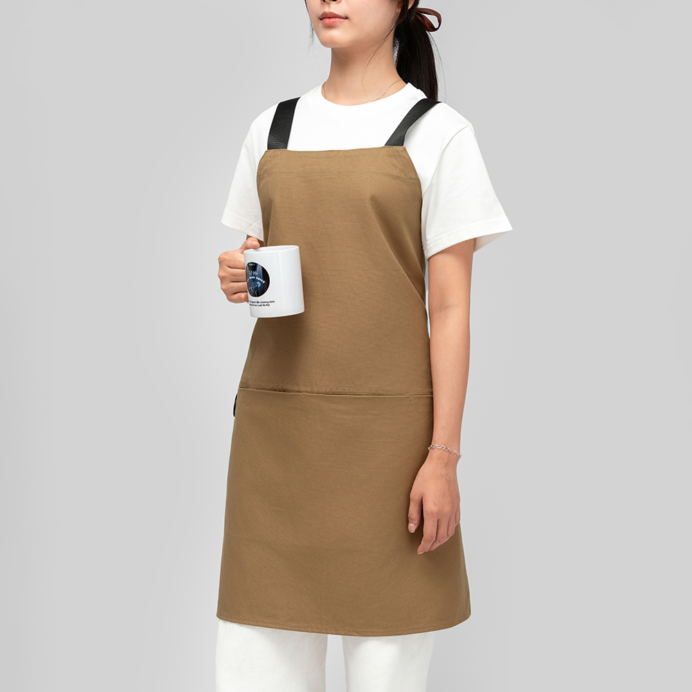 Đồng phục Tạp dề cao cấp Canvastique màu Nâu Caramel