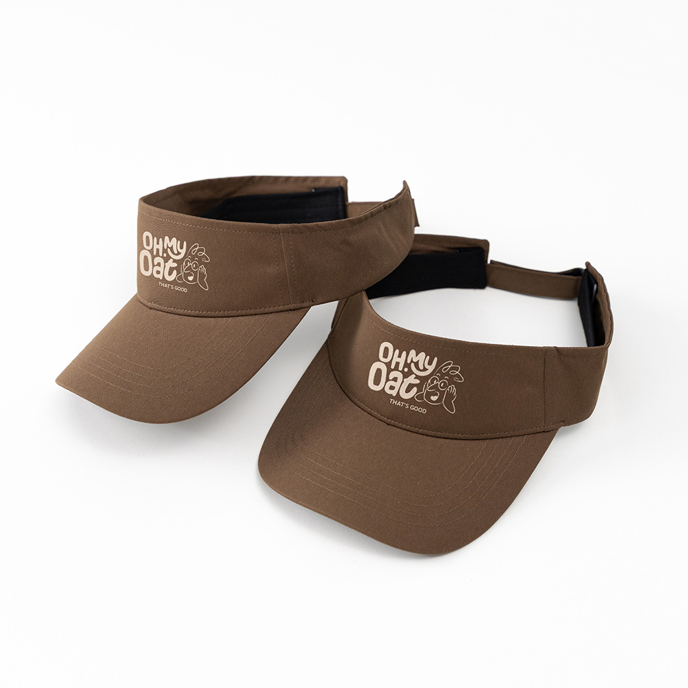 Đồng phục mũ Visor nửa đầu Kaki Freesize màu Nâu