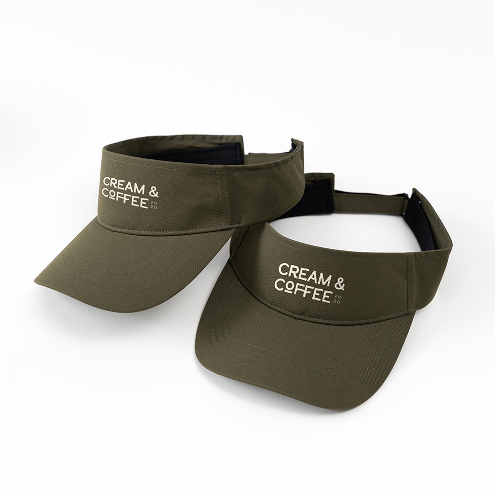 Đồng phục mũ Visor nửa đầu Kaki Freesize màu Xanh rêu